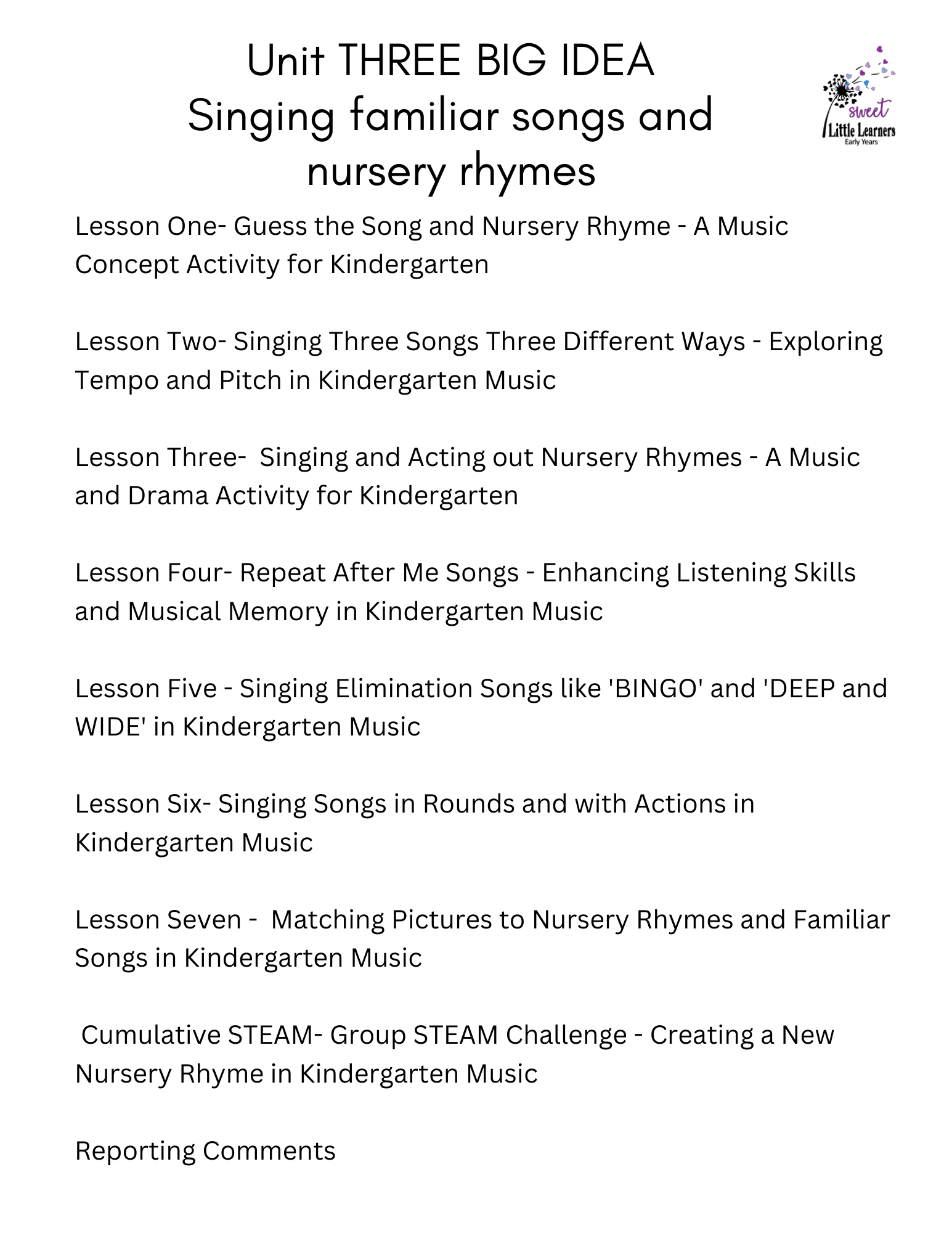 Kindergarten & Primary Music Lesson Plans for the Entire Year: Engagin ...