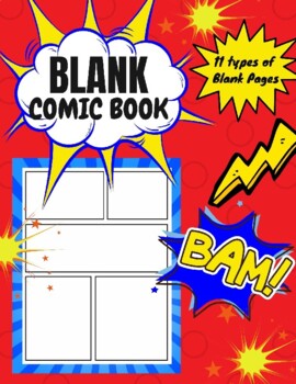 Blank Comic Book: Blank Comic Book: Draw Your own Comics And Create The  Best Stories. Comic Panels for Drawing. Templates for Comics.