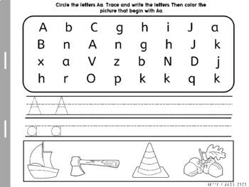 NO PREP INSTANT LETTER CENTRES- Letter Sort, Cut & Paste, Trace, Color ...